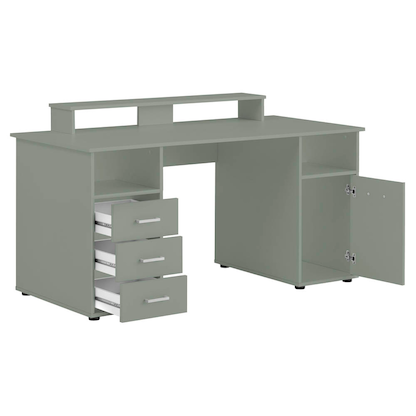 Artikelbild 6 für MÖBELPARTNER Niels light Schreibtisch pistazie rechteckig, Wangen-Gestell grün 150,0 x 70,0 cm, Artikelnummer 172548