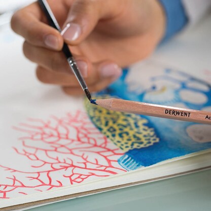 Artikelbild 4 für DERWENT Academy Watercolour Aquarellstifte farbsortiert, 24 St., Artikelnummer 464828