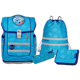 Artikelbild 1 für Mc®Neill Schulranzen-Set COMPACTO BUBBLE Kunstfaser hellblau, Artikelnummer 663367