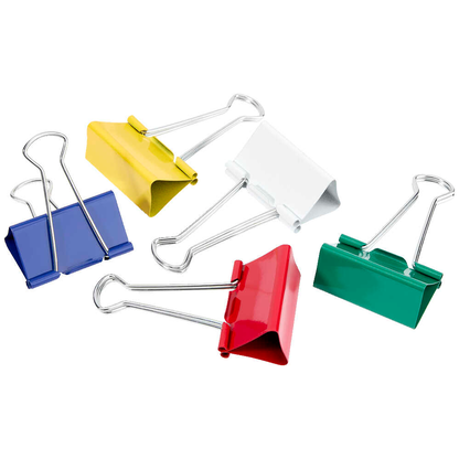 Artikelbild für Gowi Foldbackklammern farbsortiert 5,1 cm, 12 St., Artikelnummer 721569