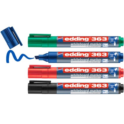 Artikelbild für edding 363 Whiteboard-Marker farbsortiert 1,0 - 5,0 mm, 4 St., Artikelnummer 477950