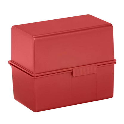 Artikelbild 2 für HAN A7 Karteikasten DIN A7 für 300 Karteikarten rot mit Deckel, Artikelnummer 244754