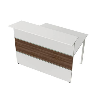 Artikelbild für Kerkmann Anbautheke gerade, weiß, nussbaum 140,0 x 92,0 x 108,0 cm, Artikelnummer 261661