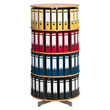 Artikelbild 1 für reef Ordnerdrehsäule buche bis zu 96 Ordner, Komplett drehbar, H: 158,0 cm, Artikelnummer 752881