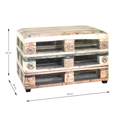 Artikelbild 2 für HAKU Möbel Sitztruhe 52925 Motiv Palette Holz 58,0 cm, Artikelnummer 192546