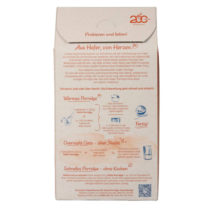 Artikelbild 4 für Kölln Porridge Apfel-Zimt 350,0 g, 1 St., Artikelnummer 296219