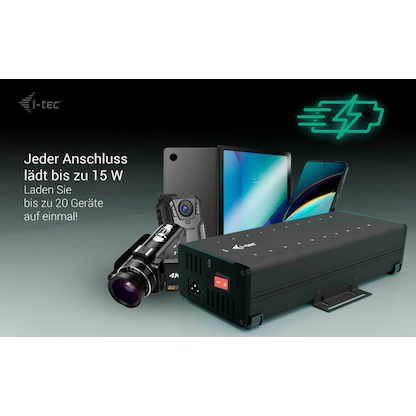 Artikelbild 6 für i-tec® USB-Hub USB-C/USB-A Metal Charging + data 20-fach schwarz, Artikelnummer 662738