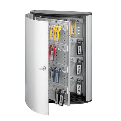 Artikelbild für DURABLE Schlüsselkasten alu, schwarz mit 48 Haken, Zylinderschloss, 30,0 x 11,8 x 40,0 cm, 1 St., Artikelnummer 569525