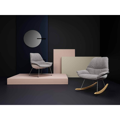 Artikelbild 2 für meet powered by PAPERFLOW Schaukelstuhl LAZY grau silber, buche Stoff 69,5 x 100,0 x 85,0 cm, 1 St., Artikelnummer 638033