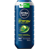 Artikelbild 1 für NIVEA MEN Energy Duschgel & Shampoo 250 ml, Artikelnummer 627806