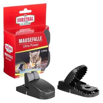 Artikelbild für SUBSTRAL® Celaflor® Mausefallen Ultra Power schwarz, 2 St., Artikelnummer 664852
