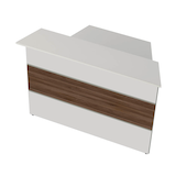 Artikelbild 1 für Kerkmann Anbautheke gerade, weiß, nussbaum 145,0 x 92,0 x 108,0 cm, Artikelnummer 261697