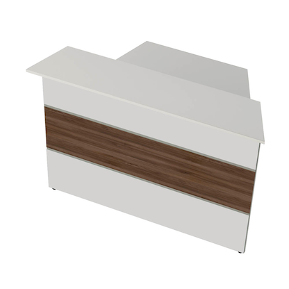 Artikelbild für Kerkmann Anbautheke gerade, weiß, nussbaum 145,0 x 92,0 x 108,0 cm, Artikelnummer 261697