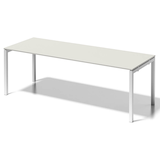 Artikelbild 1 für BISLEY Cito Schreibtisch grauweiß, verkehrsweiß rechteckig, 4-Fuß-Gestell weiß 220,0 x 80,0 cm, Artikelnummer 257004