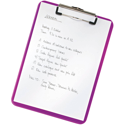 Artikelbild für LEITZ Klemmbrett WOW 3971 DIN A4 violett Kunststoff, 1 St., Artikelnummer 524266