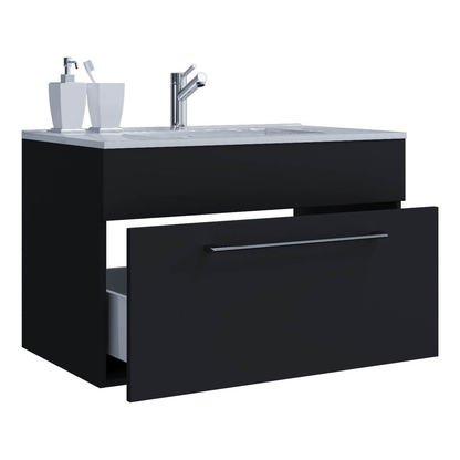 Artikelbild für VCM my bath Badmöbel-Set 2-teilig Badinos 914842 schwarz 80,0 x 46,0 x 50,0 cm, Artikelnummer 389563