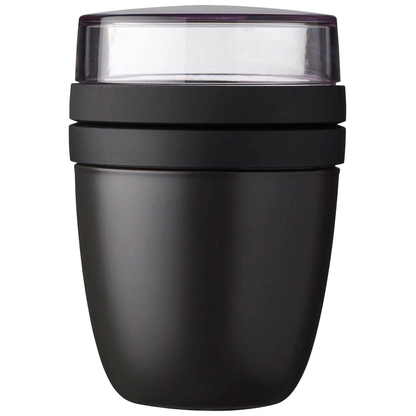 Artikelbild für MEPAL Speisebehälter Ellipse nordic black 0,5 + 0,2 l, 1 St., Artikelnummer 391142