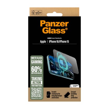 Artikelbild 4 für PanzerGlass™ GAMING Display-Schutzglas für Apple iPhone 15, iPhone 16, Artikelnummer 507539