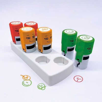 Artikelbild 6 für COLOP Little NIO Emoji Motivstempel-Set Belohnung Smiley 1,7 x 1,7 cm, 6 St., Artikelnummer 619997