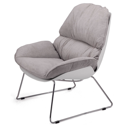 Artikelbild 3 für meet powered by PAPERFLOW Sessel LAZY grau silber Stoff 69,5 x 81,0 x 86,0 cm, 1 St., Artikelnummer 637771