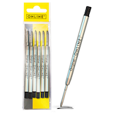 Artikelbild 1 für ONLINE® Kugelschreiberminen M schwarz, 6 St., Artikelnummer 238289