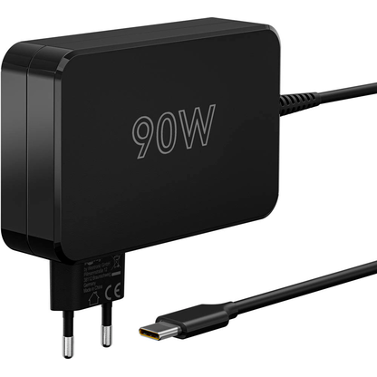 Artikelbild für goobay Ladekabel mit Adapter schwarz, Kabellänge: 1,8 m, 90 Watt, Artikelnummer 557308