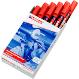 Artikelbild 1 für edding 300 Permanentmarker rot 1,5 - 3,0 mm, 10 St., Artikelnummer 420075