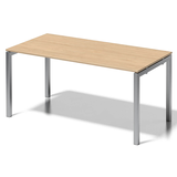 Artikelbild 1 für BISLEY Cito Schreibtisch ahorn, silber rechteckig, 4-Fuß-Gestell silber 160,0 x 80,0 cm, Artikelnummer 256870