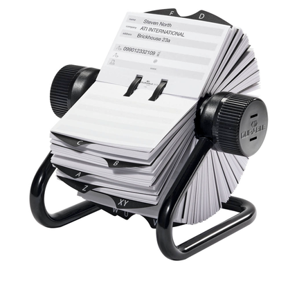 Artikelbild 2 für DURABLE Telefon-/Adress-Rollkartei Telindex schwarz, für 500 Adress,- Telefonkarten, Artikelnummer 134445