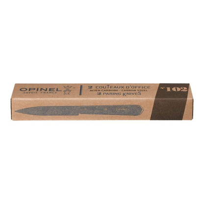 Artikelbild 2 für OPINEL Kochmesser No. 102 silber, braun glatt, Klinge: 9,6 cm, 2 St., Artikelnummer 259157