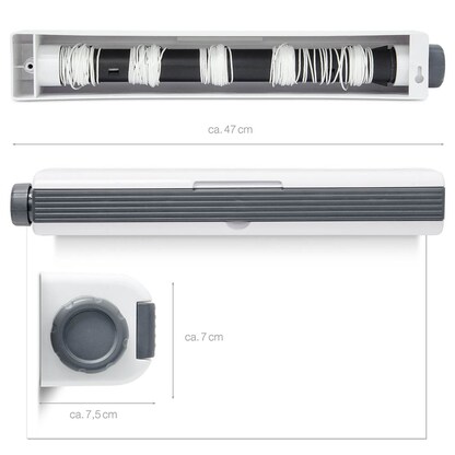 Artikelbild 6 für relaxdays Wandwäschetrockner weiß, grau, 1 St., Artikelnummer 555737