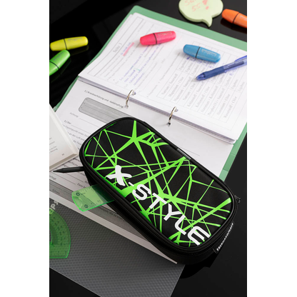 Artikelbild 4 für EBERHARD FABER Schlampermäppchen Jumbo schwarz/grün, 21,5 x 10,5 cm, Artikelnummer 106668