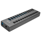 Artikelbild 1 für i-tec® USB-Hub USB 3.0 Charging 13-fach grau, Artikelnummer 662252