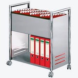 Artikelbild 1 für Kerkmann Hängemappenwagen alu für bis zu 80 Hängemappen, Artikelnummer 808162