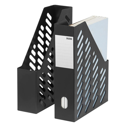 Artikelbild für HAN Stehsammler Klassik 1600-13D schwarz Kunststoff, DIN A4, 2 St., Artikelnummer 710806