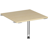 Artikelbild 1 für geramöbel Verbindungsplatte höhenverstellbar Flex ahorn, silber quadratisch 80,0 x 80,0 x 68,0 - 80,0 cm, Artikelnummer 880753