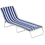 Artikelbild 1 für BEST Sonnenliege Chiemsee weiß Stahl, Artikelnummer 383731