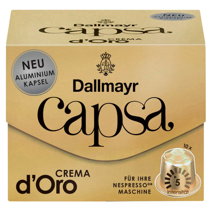 Artikelbild 2 für Dallmayr Capsa Crema d'Oro Kaffeekapseln, Arabicabohnen mild, 10 Stück, Artikelnummer 393999