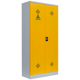 Artikelbild 1 für LÜLLMANN Umweltschrank 566256 rapsgelb, lichtgrau 4 Fachböden 91,6 x 42,2 x 195,0 cm, aufgebaut, 1 St., Artikelnummer 183687