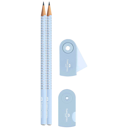Artikelbild 3 für FABER-CASTELL Grip Sparkle Bleistift-Set B sky blue, 1 Set, Artikelnummer 278228