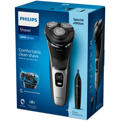 Artikelbild 3 für PHILIPS elektrischer Rasierer Herren 3000 Series S3143/02, 1 St., Artikelnummer 587186