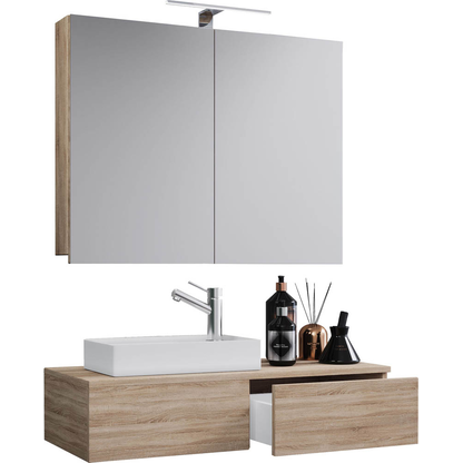 Artikelbild für VCM my bath Badmöbel-Set 3-teilig Gudas 914837 sonoma-eiche 85,0 x 35,0 x 14,0 cm, Artikelnummer 389532
