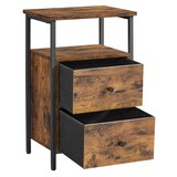 Artikelbild 1 für VASAGLE Nachttisch rechteckig MDF-Platte braun 38,0 x 28,0 x 60,0 cm, 1 St., Artikelnummer 438449