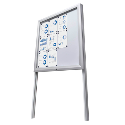 Artikelbild für Showdown® Displays Gestell für Schaukästen silber 12x DIN A4 7,0 x 7,0 x 250,4 cm, 1 St., Artikelnummer 269201