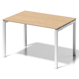 Artikelbild 1 für BISLEY Cito Schreibtisch ahorn, verkehrsweiß rechteckig, 4-Fuß-Gestell weiß 120,0 x 80,0 cm, Artikelnummer 256851
