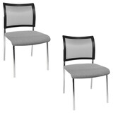Artikelbild 1 für Topstar Besucherstühle Visit 10 Net NV290 G230 grau, schwarz Stoff, 2 St., Artikelnummer 618160