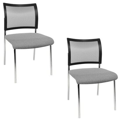 Artikelbild für Topstar Besucherstühle Visit 10 Net NV290 G230 grau, schwarz Stoff, 2 St., Artikelnummer 618160