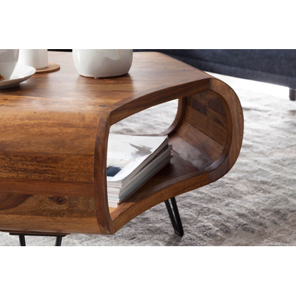 Artikelbild 5 für WOHNLING Couchtisch rechteckig Massivholz sheesham 55,0 x 55,0 x 38,0 cm, 1 St., Artikelnummer 907024