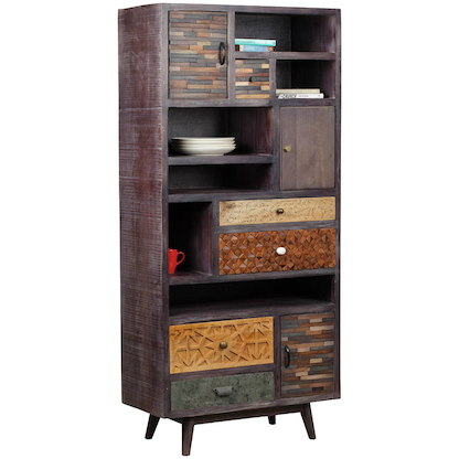 Artikelbild für Garden Pleasure Regalschrank TOBOL, 304070 braun 80,0 x 40,0 x 183,0 cm, 1 St., Artikelnummer 543839