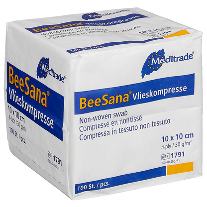 Artikelbild 2 für Meditrade® Vlies-Kompressen BeeSana® 1791 weiß 10,0 x 10,0 cm, 100 St., Artikelnummer 241867